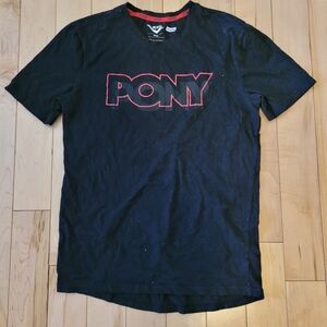 Pony men's size small black t-shirt